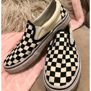 Women's checker-print Vans